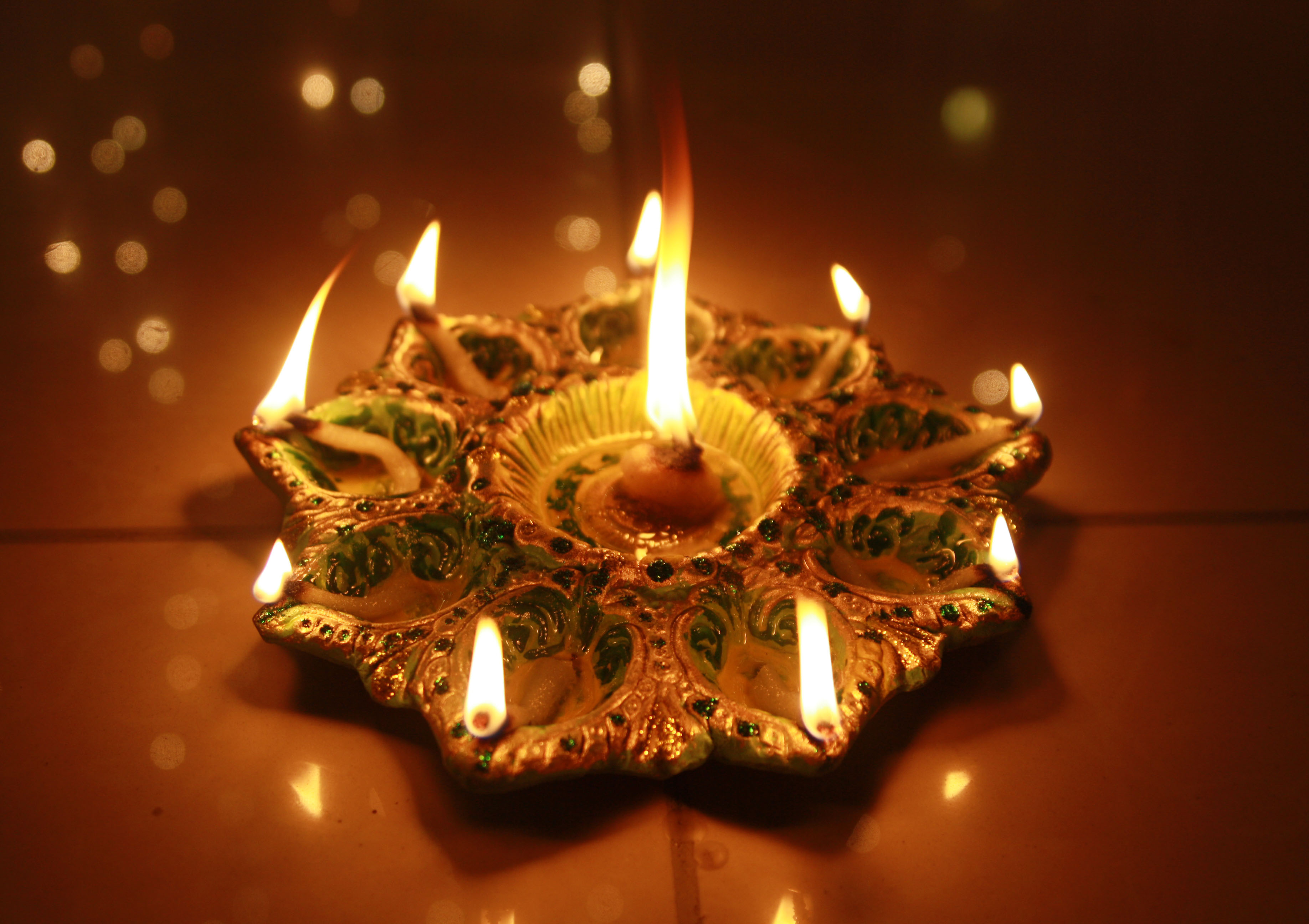 happy diwali, diya decoration, rangoli