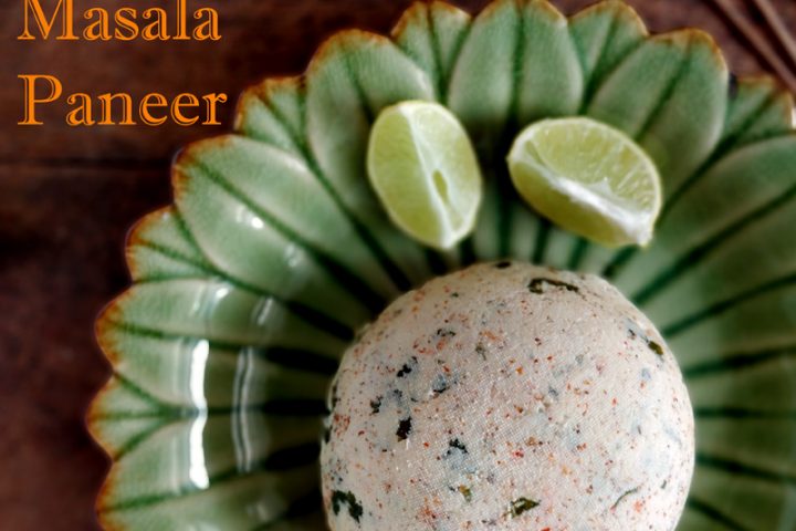 Homemade Masala Paneer - homemade spiced cottage cheese, healthy vegetarian appetizer, nutritious, good for kids