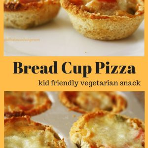 Bread Cup Pizza - vegetarian, snack, appetizer, breakfast, kid friendly recipe