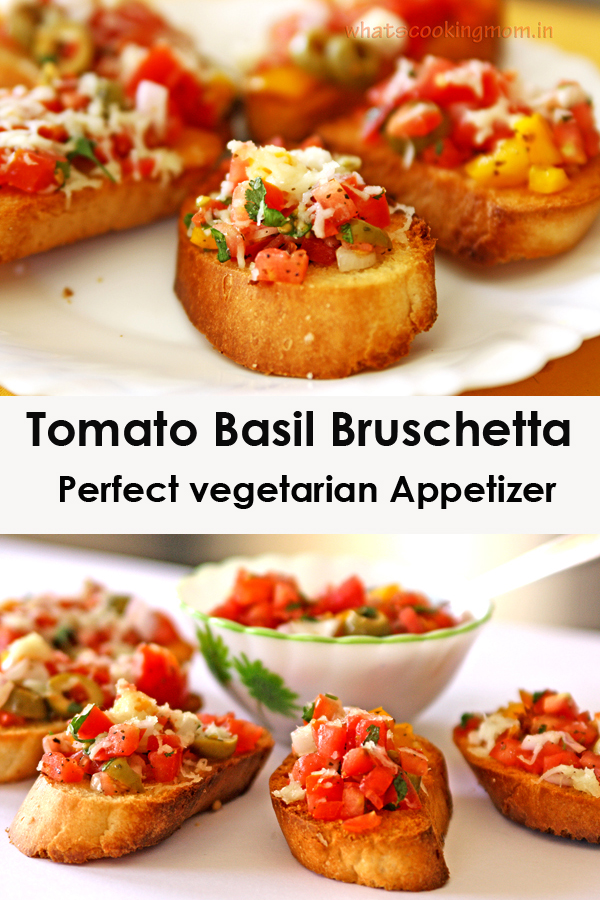 Basil Tomato Bruschetta