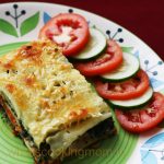 Vegetarian Spinach lasagna