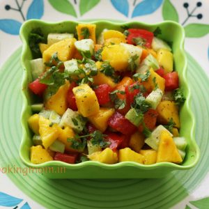 Mango salad - sweet, tangy, fruity, healthy, summer salad