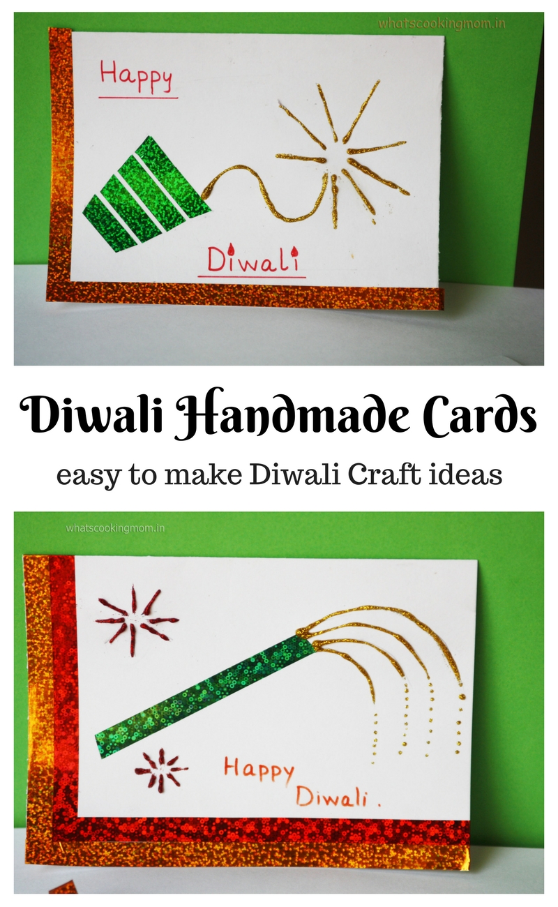 handmade cards for Diwali - easy Diwali craft