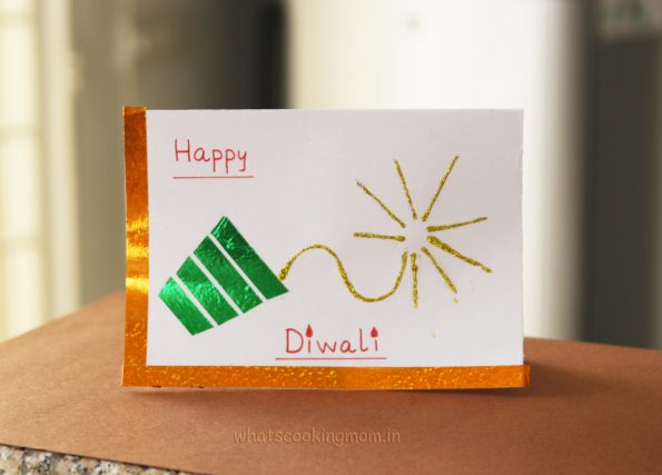 handmade cards for Diwali - easy Diwali craft