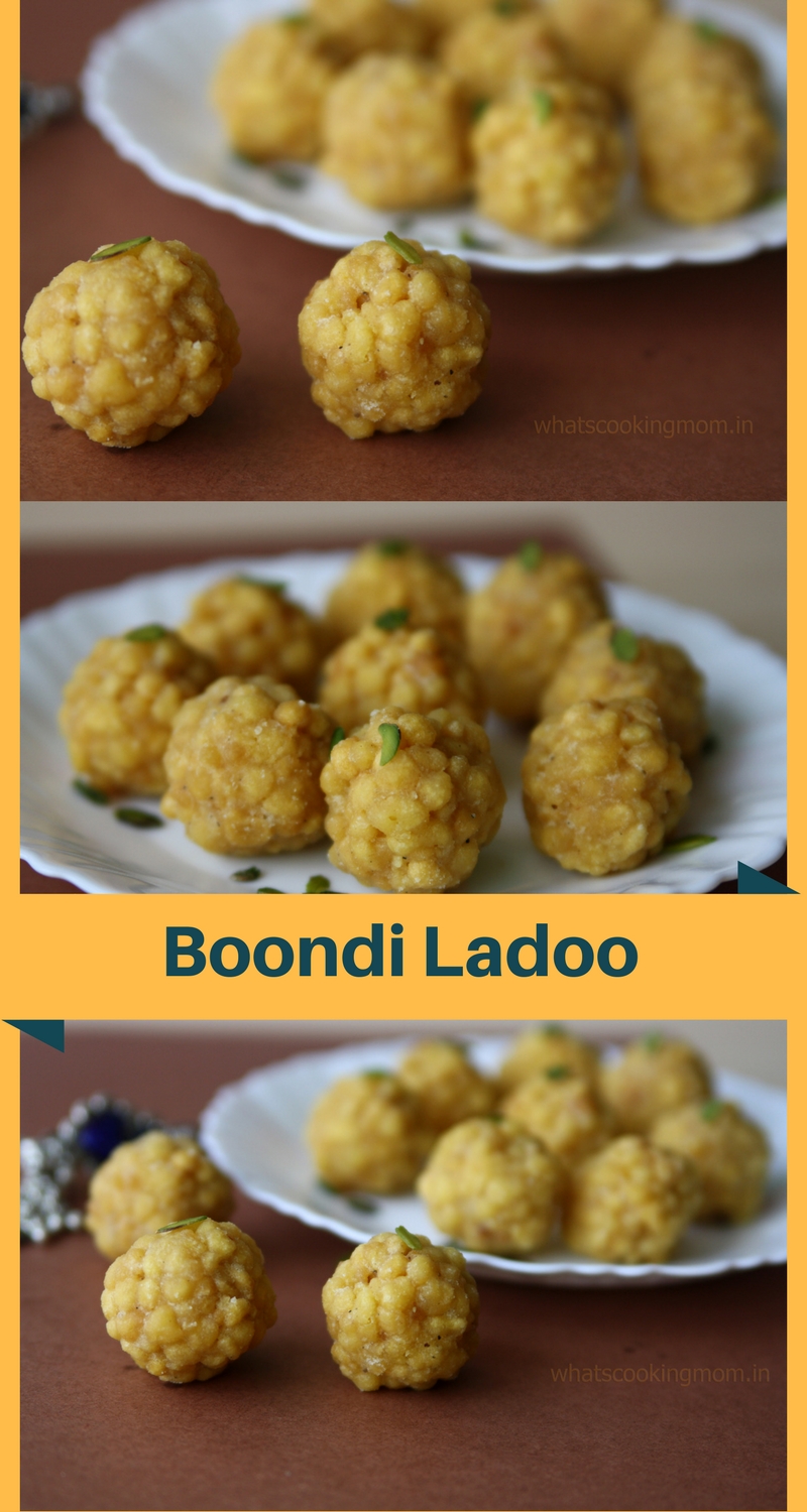 Boondi Ladoo - Diwali sweets, festival sweets, indian | whatscookingmom.in