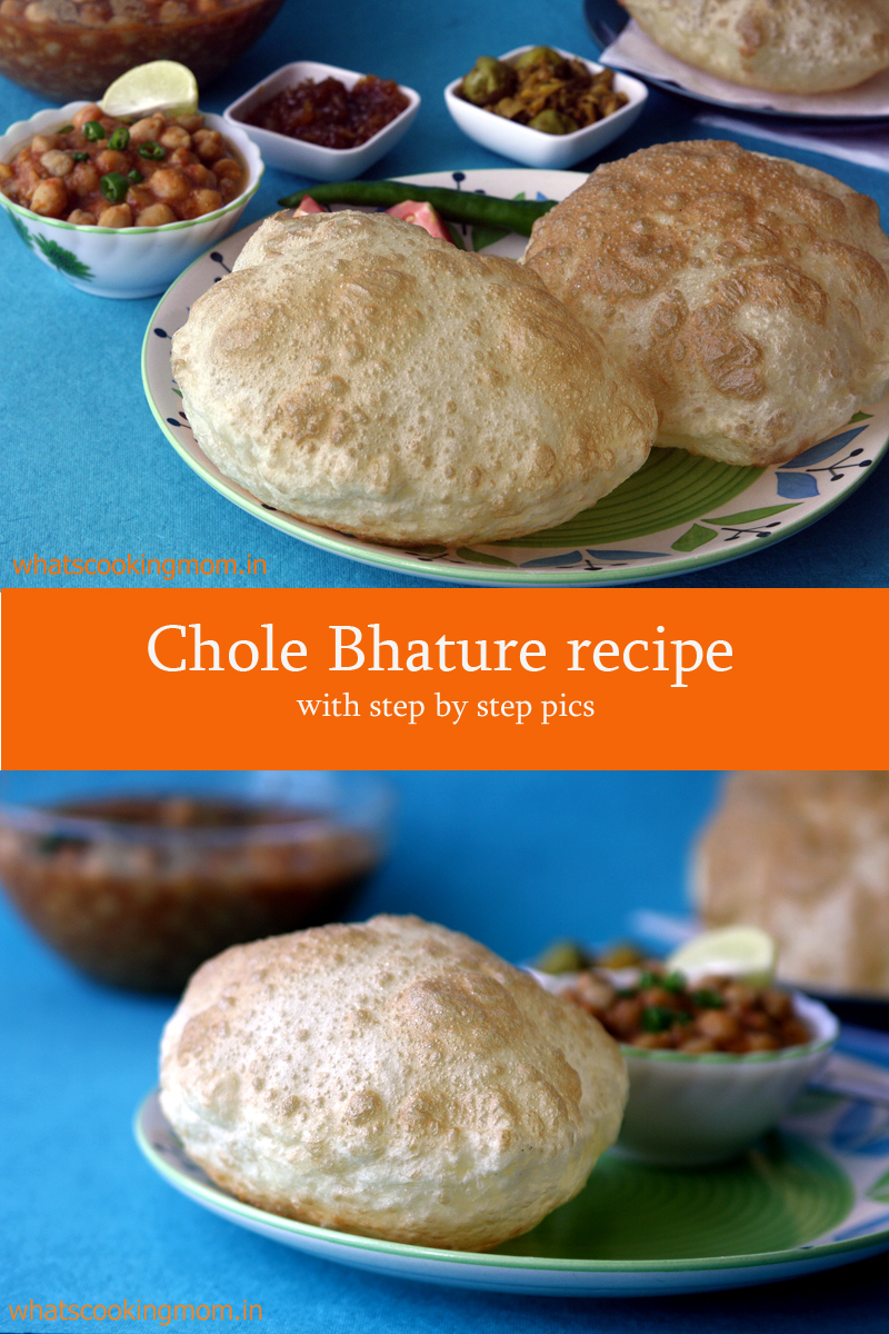 Chole Bhature - yummy popular Indian vegetarian snack, street food
