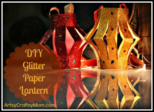 DIY-Glitter-Paper-Lantern