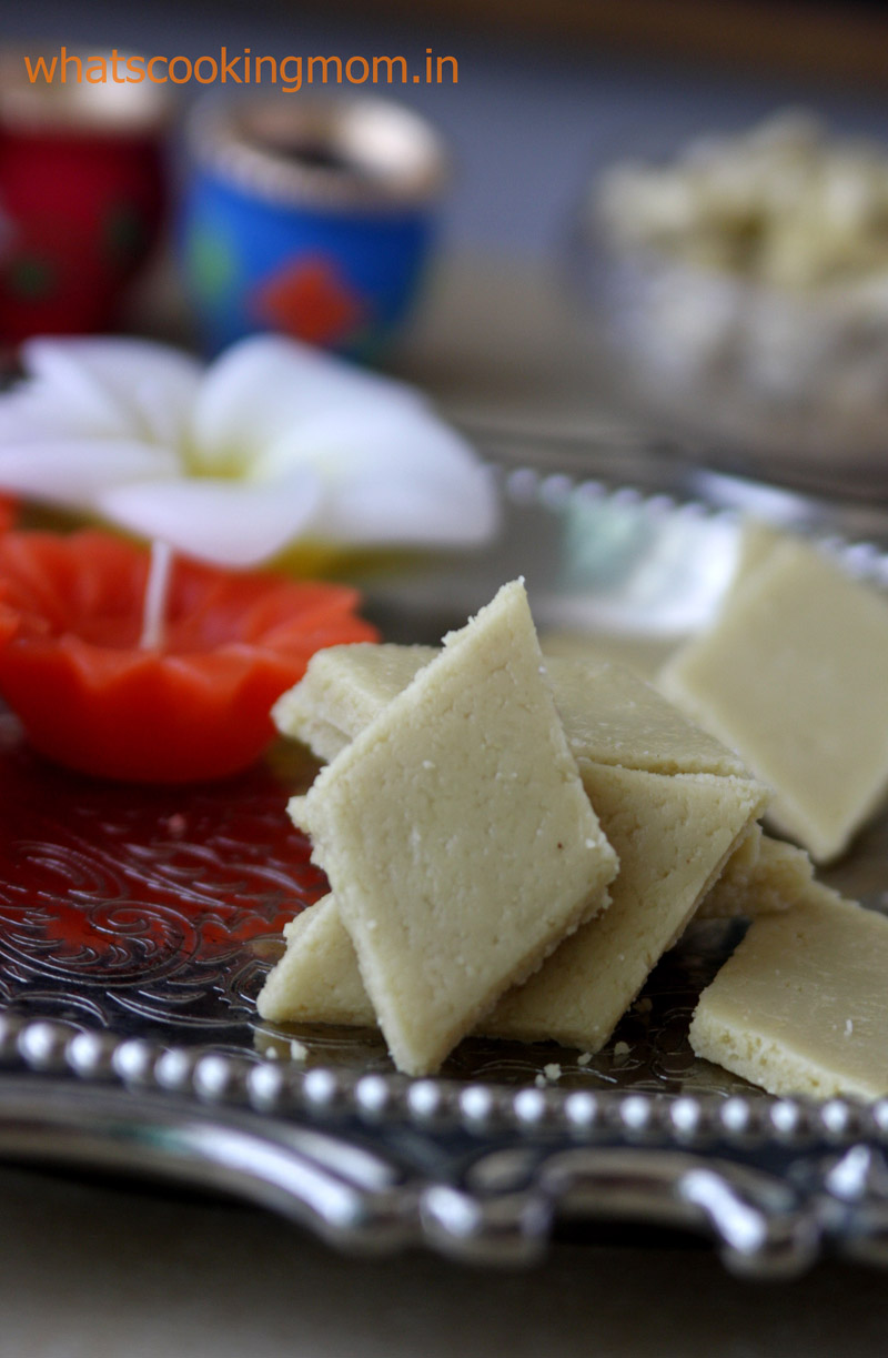 Kaju Katli - cashew nut fudge, a rich yummy, very easy to make, Indian dessert made with 3 ingredients 