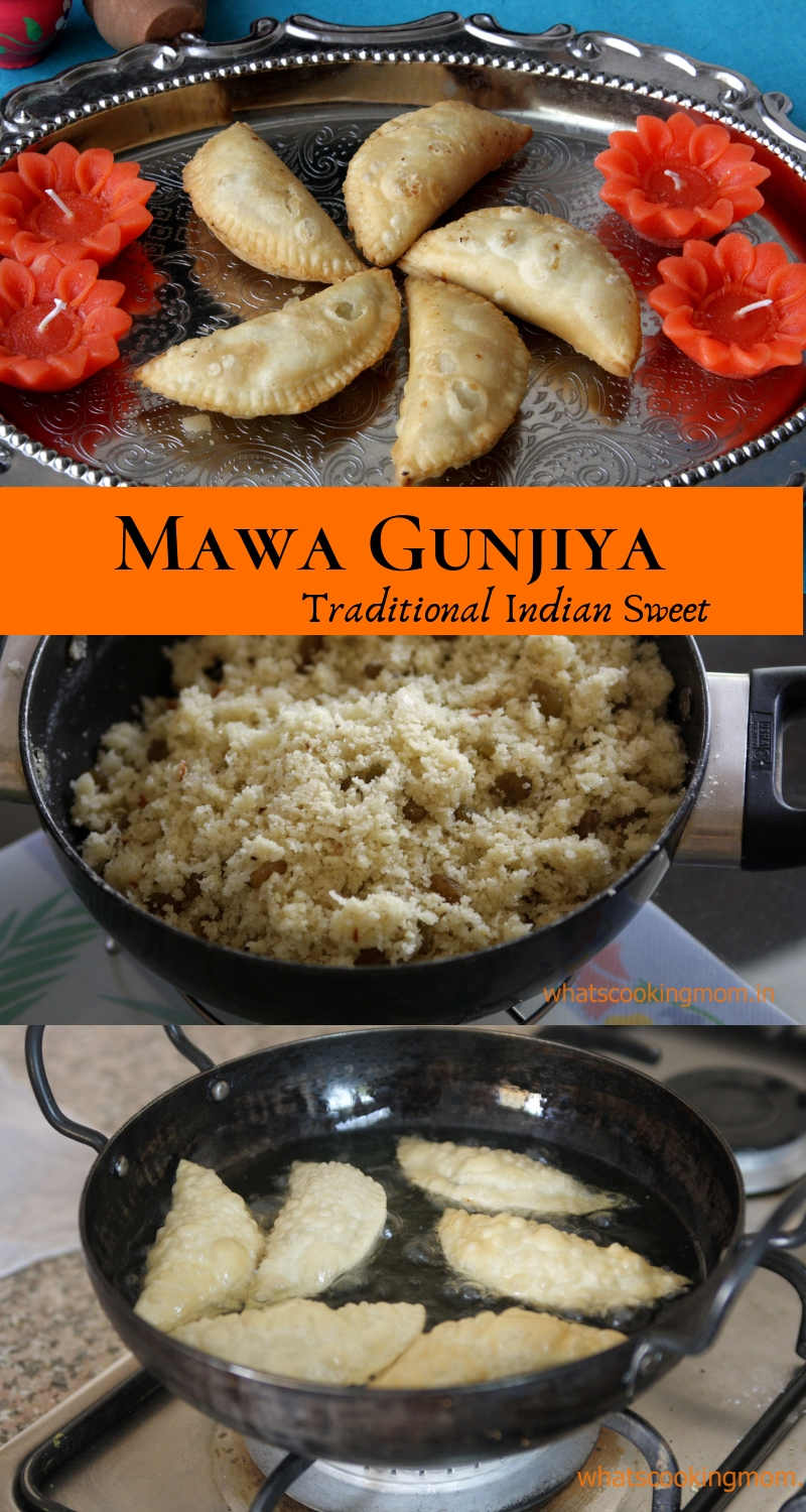 Gunjiya - traditional Indian festival sweet prepared on Diwali and Holi #indiancuisine #tradionalindiansweet