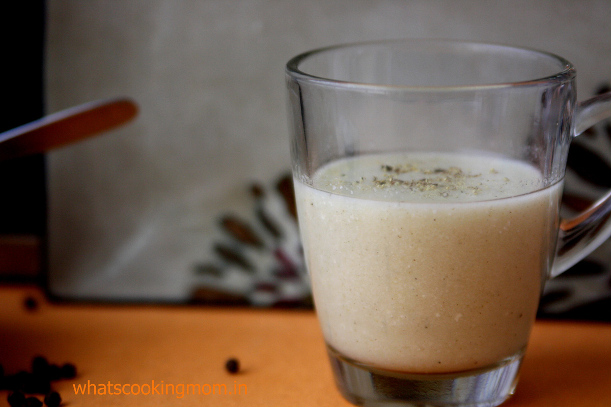 A warm healthy winter drink made with bajra/pearl millets