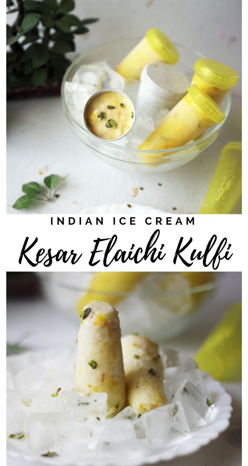 Homemade Kesar Elaichi Kulfi - #indian Icecream.  #indiandessert #sweet 