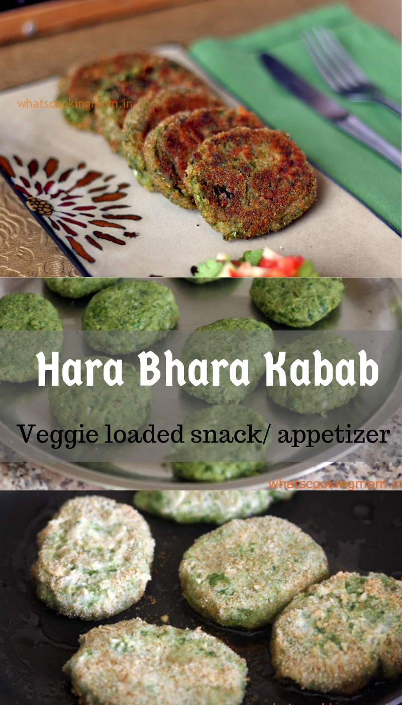 Hara Bhara Kabab - A yummy vegetarian tea time snack and appetizer