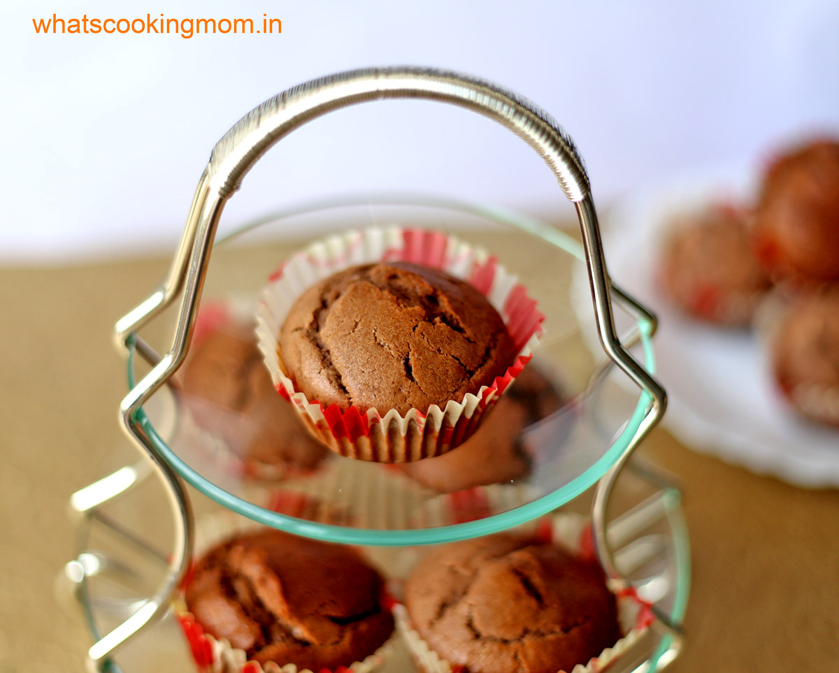 eggless chocolate muffin 1