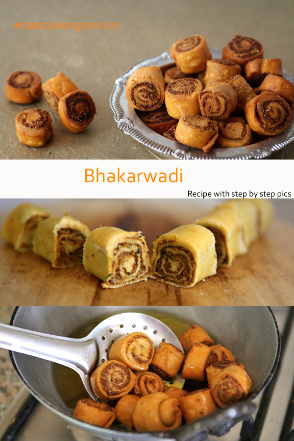 Bhakarwadi - Traditional Maharashtrian Snack recipe with step by step pics