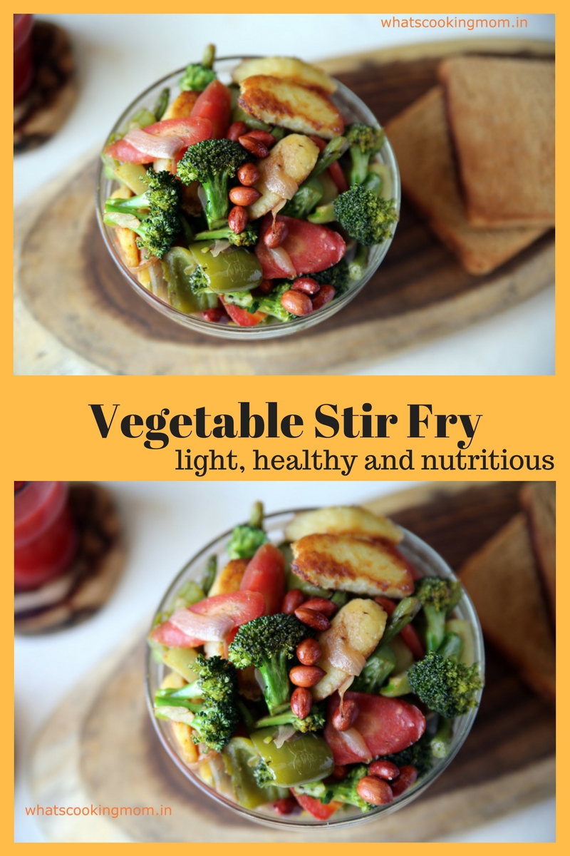 vegetable stir fry - healthy, delicious, nutritious, vegetarian side dish.