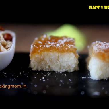 nariyal burfi with apple pie filling - Traditional Diwali recipes, Diwali sweets, festival sweets, Indian