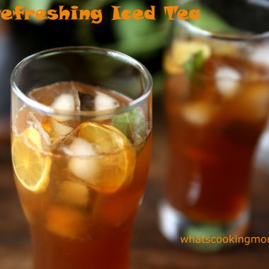 Iced Tea - A cool refreshing drink, mocktail perfect for summers