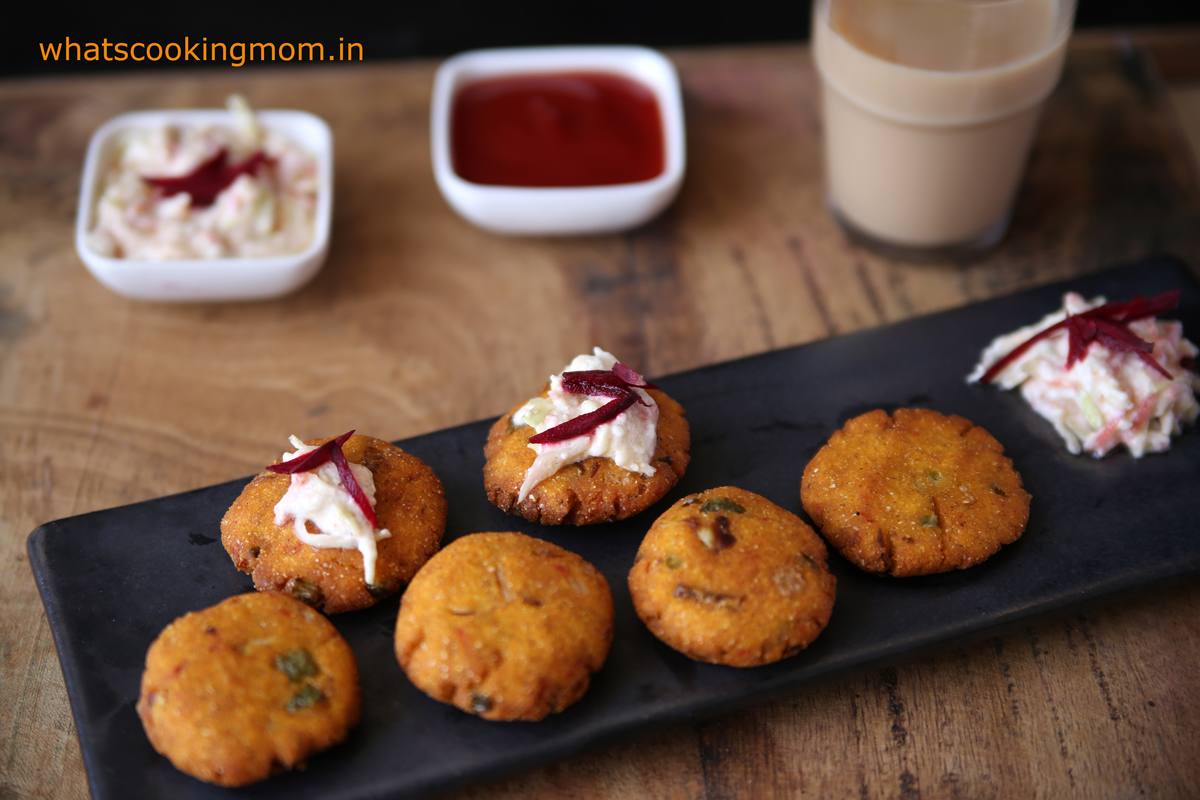 Makka atta cutlet - maize flour cutlets, breakfast, vegetarian, snacks