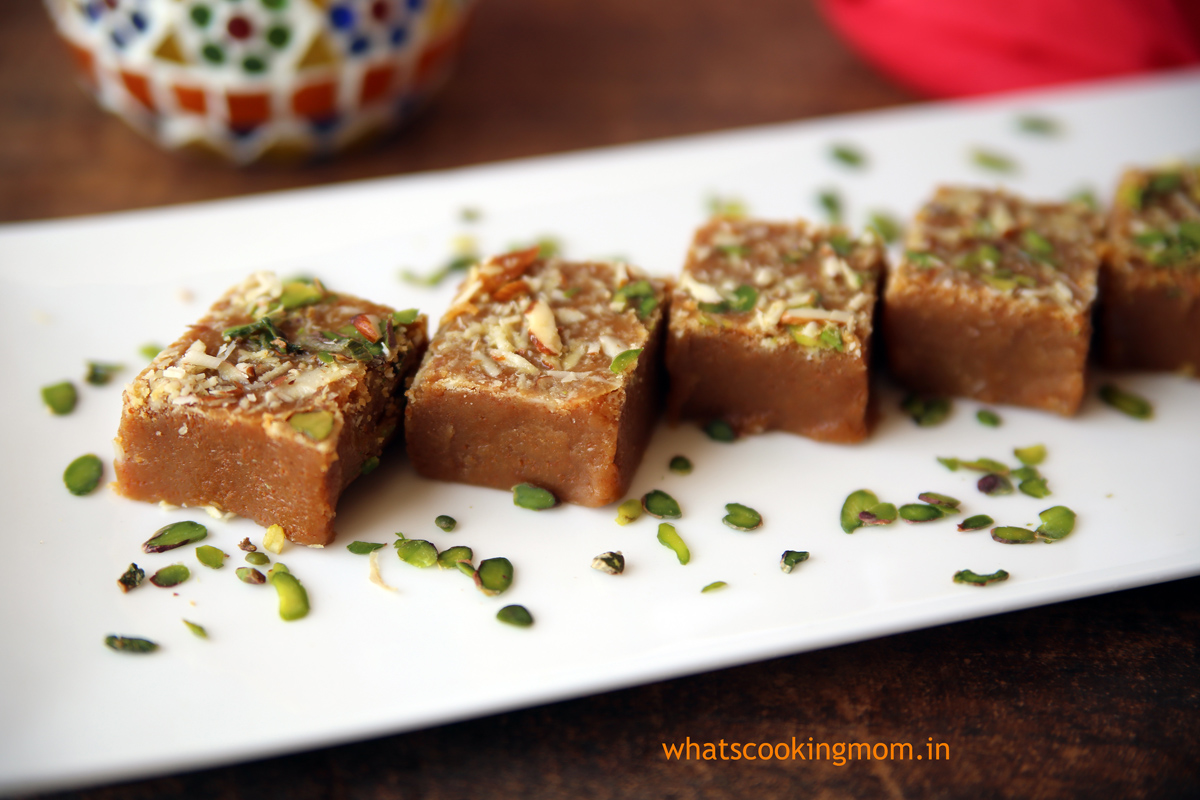 Mohan Thal - traditional Indian sweet. #indian #sweet #diwali