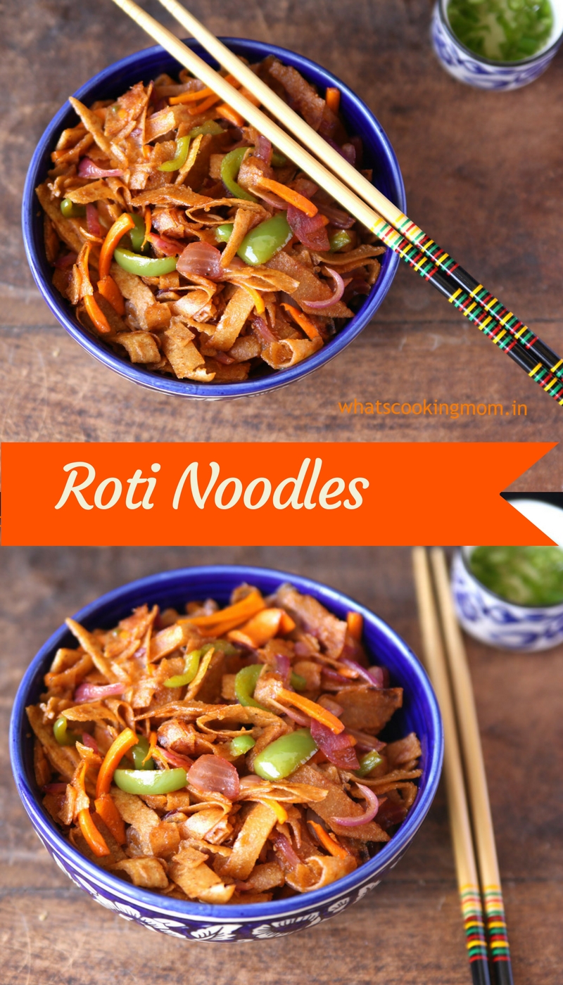 Roti Noodles #indian #vegetarian #healthy #snack #fusionfood