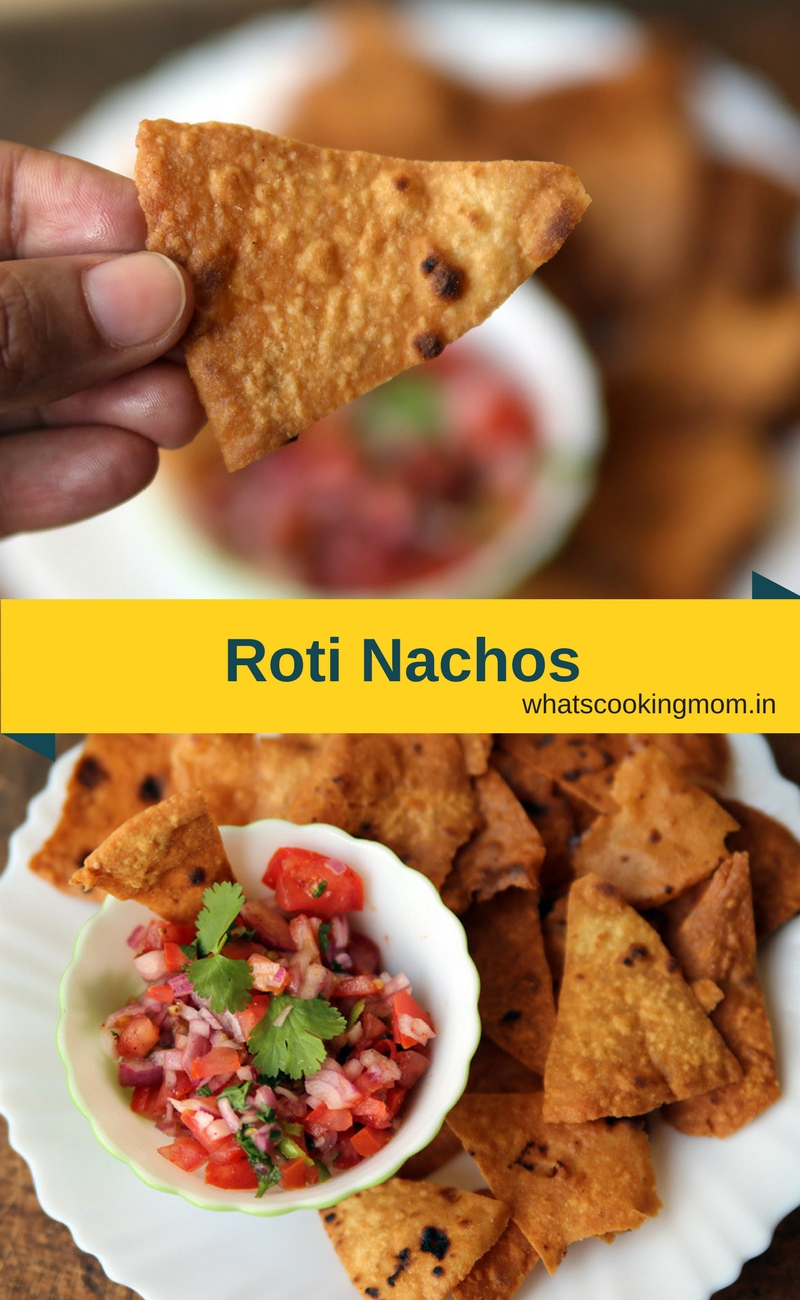 Roti Nachos - fusion food #vegetarian #snack #roti #healthychoice #kidsfavorite