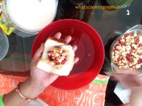Bread Dahi Vada- very easy to make, vegetarian snack, no cooking required, Indian, chaat recipe