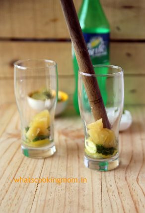 Virgin Pineapple Mojito - cool, sweet, tangy, refreshing mocktail