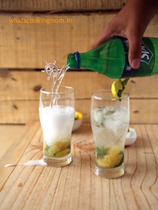 Virgin Pineapple Mojito - cool, sweet, tangy, refreshing mocktail