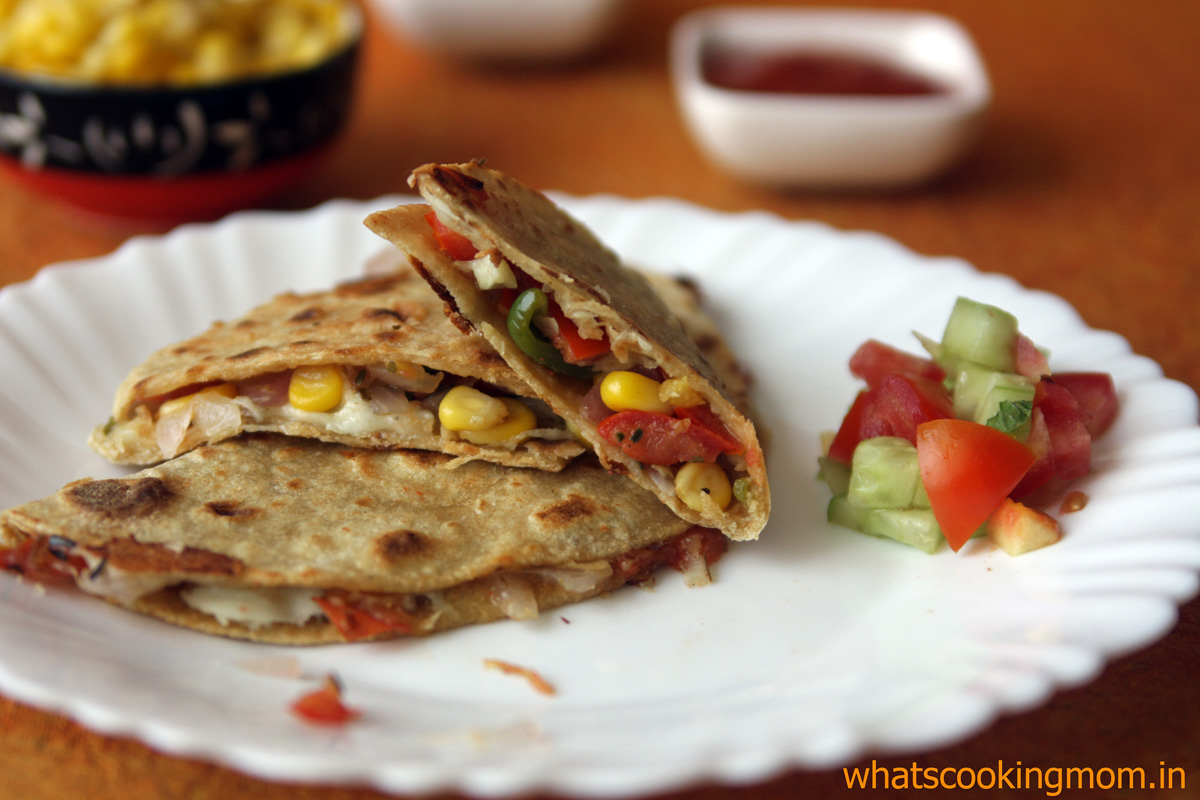 Vegetable quesadilla | 5 fast foods made healthy