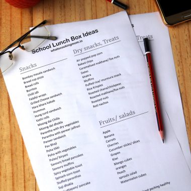 school lunch box ideas list #vegetarian #easy #tiffinideas