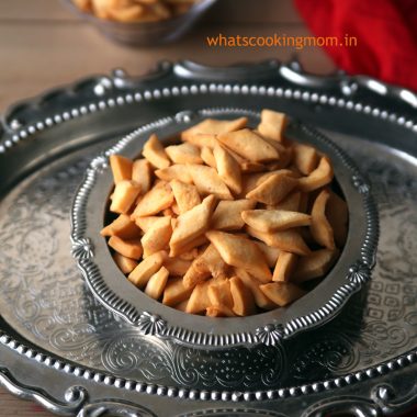Cheese Namak Pare -Diwali snacks. Namak pare with cheese. Kids will love them.