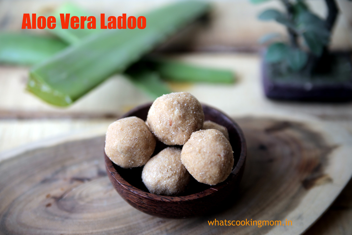 aloe vera ladoo - gwarpatha laddu