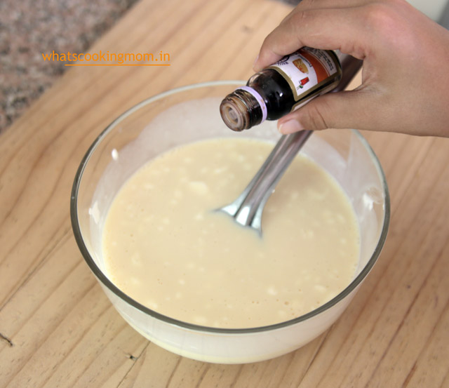 adding vanilla essence to mixture