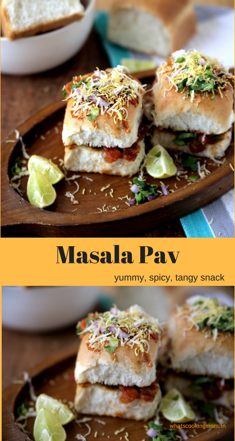 Masala Pav - famous street food of mumbai. #yummy #vegetarian #streetfood #india #mumbai #stepbystep