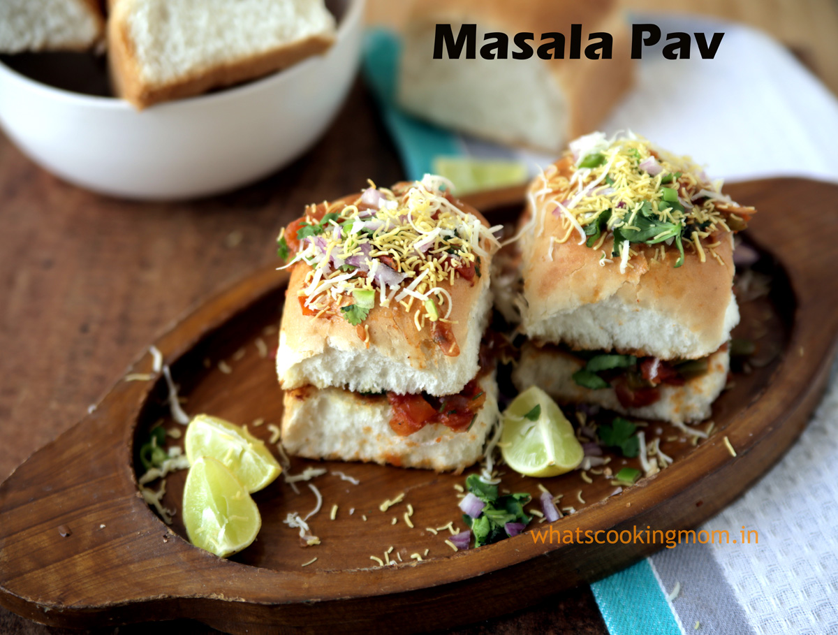 Masala Pav - famous street food of mumbai. #yummy #vegetarian #streetfood #india #mumbai #stepbystep