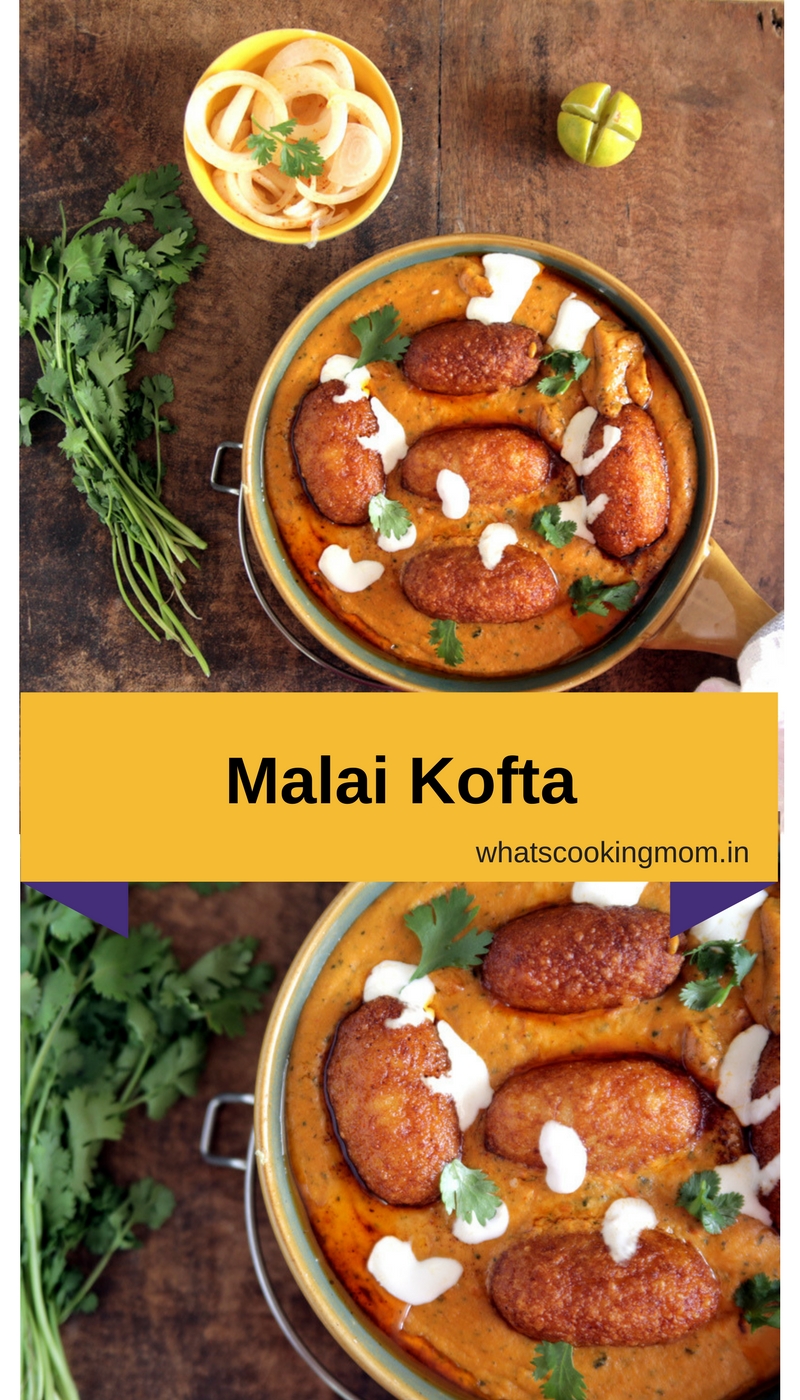 collage of Malai Kofta pics