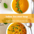 Golden Zucchini soup collage