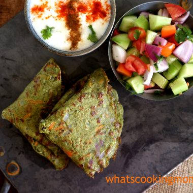 Green Moong Dal Cheela #healthy #yummy #vegetarian #snack #breakfast served with curd and green salad
