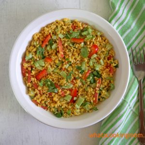 yellow moong Dal Salad #healthy #nutritious #salad loaded with #veggies makes a light #snack or #lunch